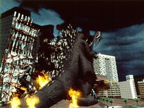 DC: Godzilla - Destroying Building
